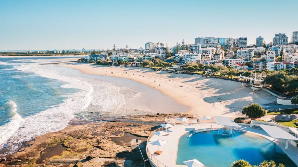 king beach, caloundra qld, au